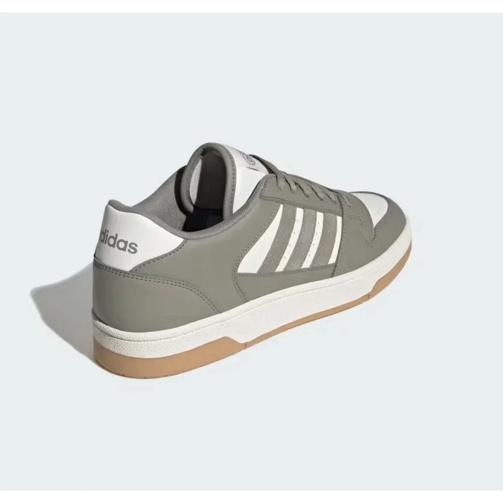 adidas Break Start Silver Pebble/Chalk White Men's Sneakers New W/ Box - IH7966